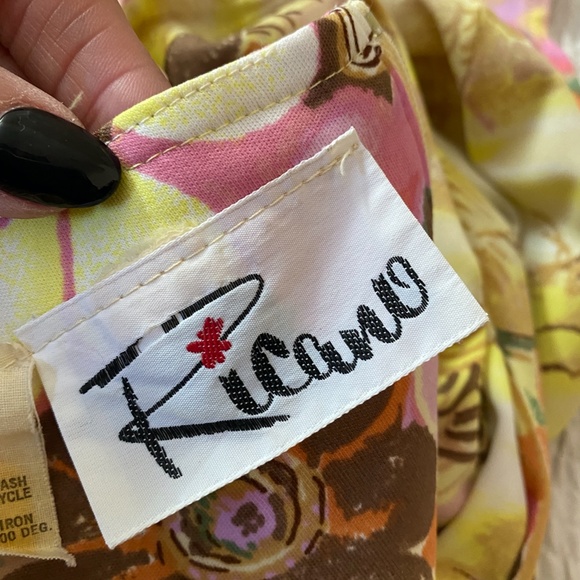 Vintage Ricano Dress, Hawaiian, size 8 - Picture 2 of 5